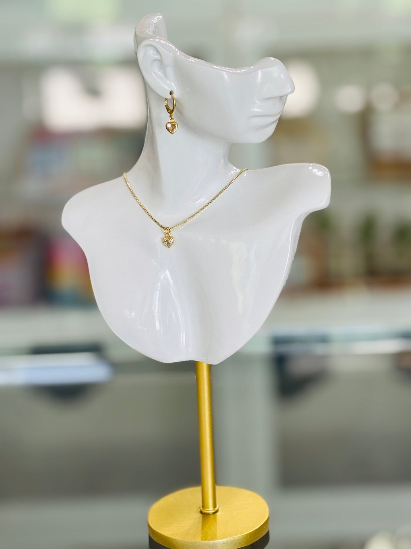 MERAKI DESIGNS- HEART Collection- White Zirconia Heart Charm Set