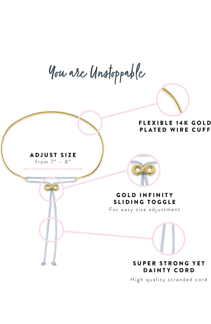 You are Unstoppable- Reminder Bracelet