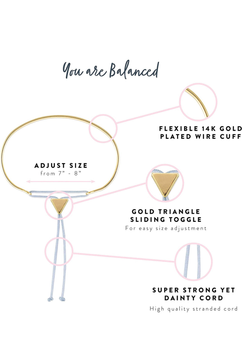 You are Balanced- Reminder Bracelet