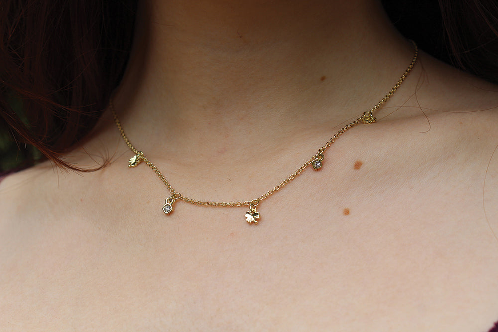 Dangle Necklace-Lots of Luck