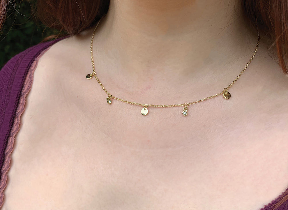 Dangle Necklace-Dots of Joy