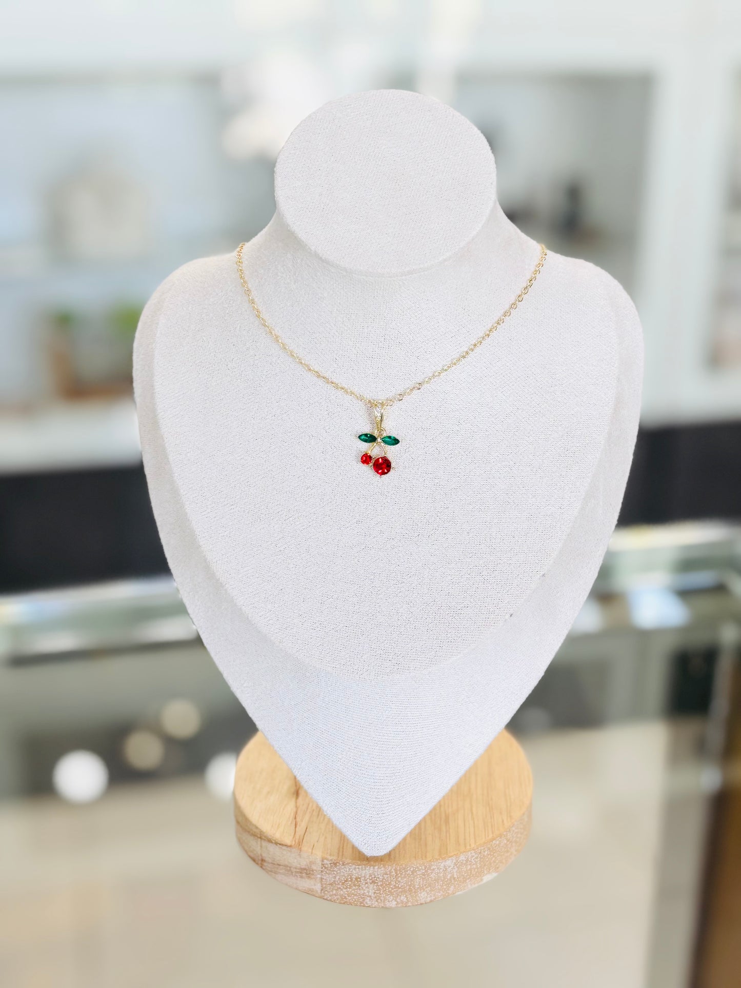 🍒Single Cherry Pendant Set