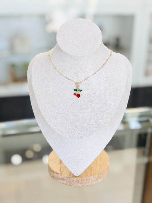 🍒Single Cherry Pendant Set