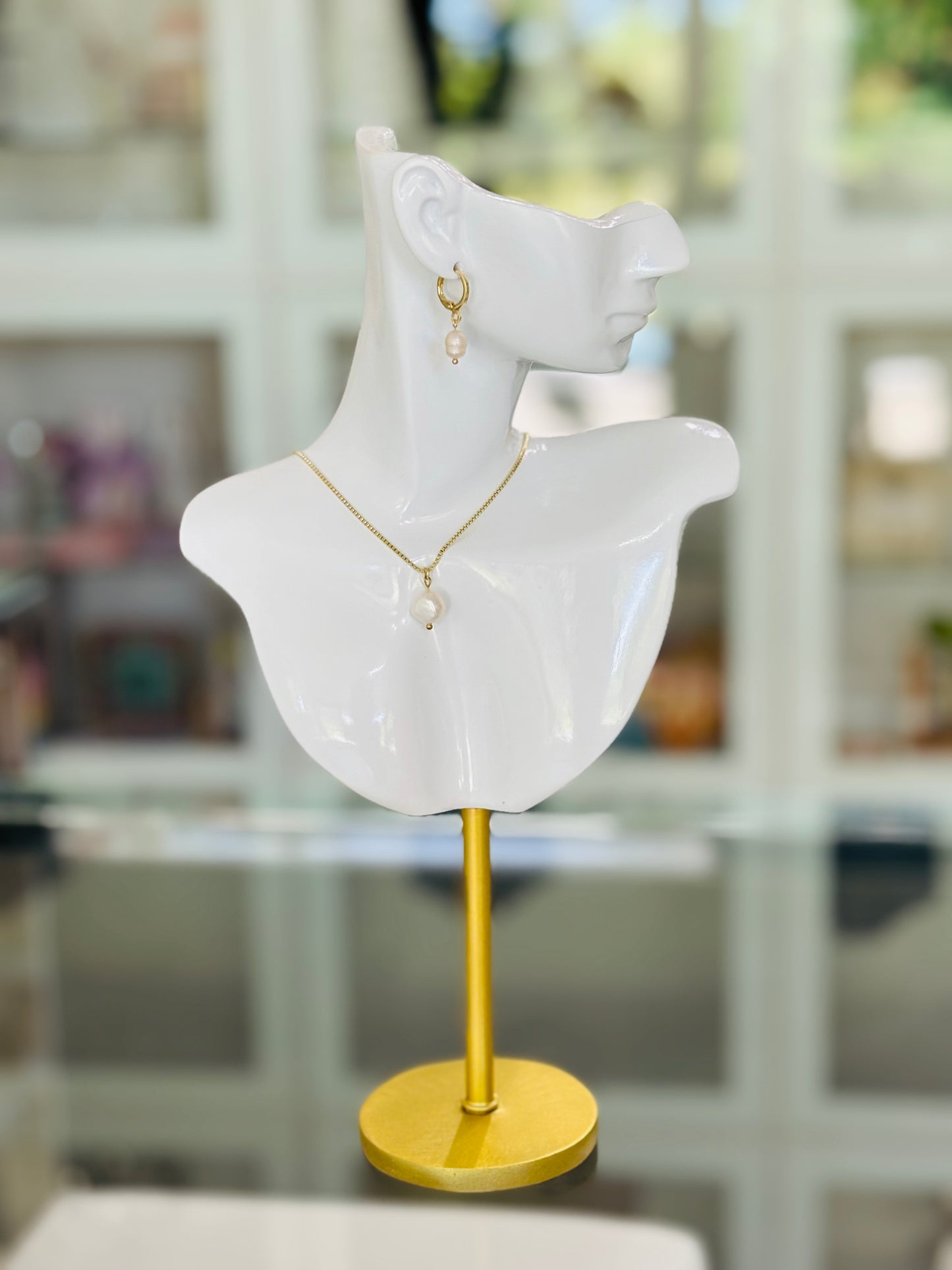 MERAKI DESIGNS (PEARLS)- Our Signature Baroque Pearl Chain Necklace