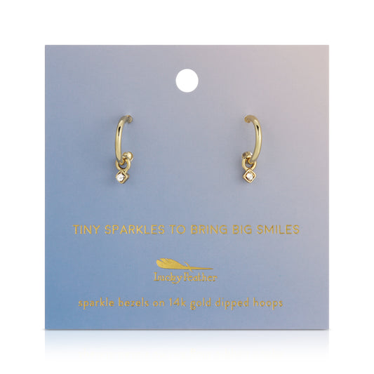 Tiny Sparkles Hoops