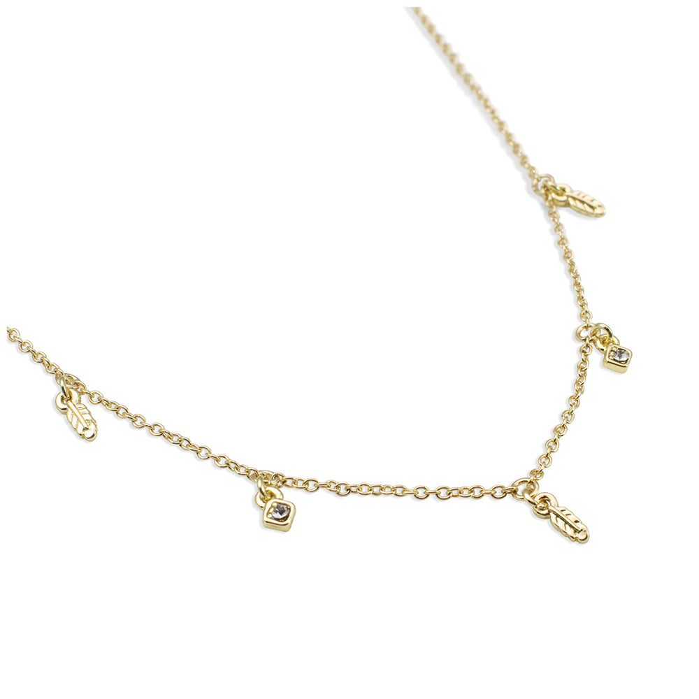 Dangle Necklace-Feathered with Fabulousness