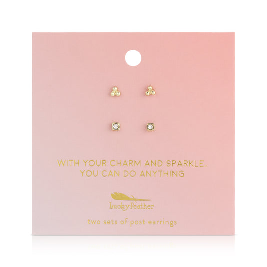 Charm & Sparkle Studs
