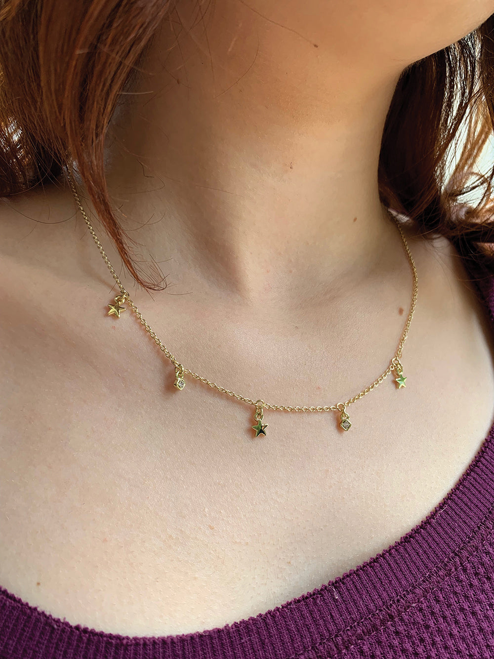 Dangle Necklace-Shine so Bright