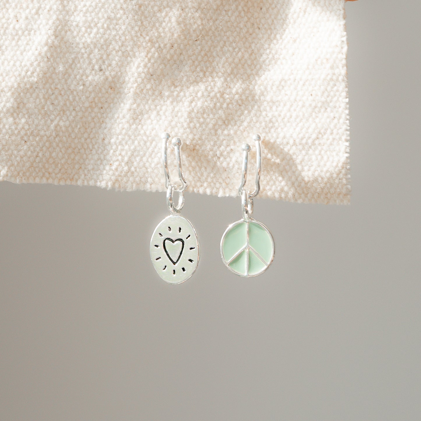 Charm Garden Hoop Earrings