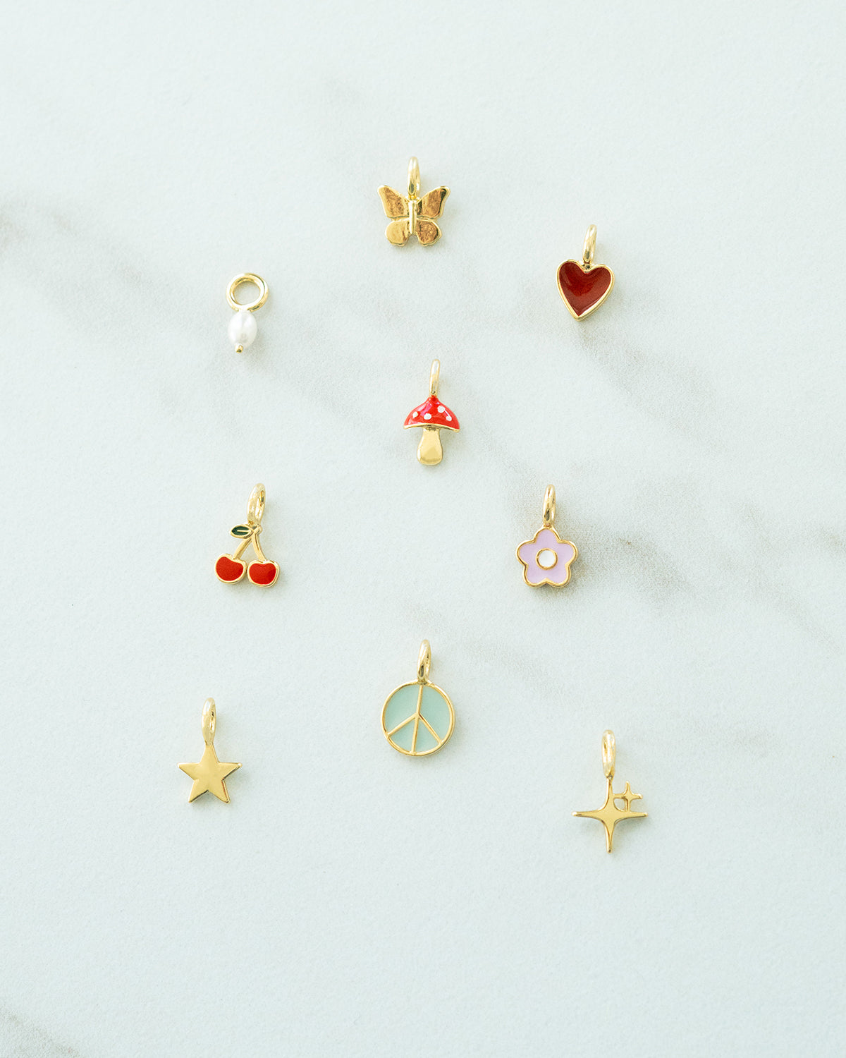 Charm Garden Hoop Earrings