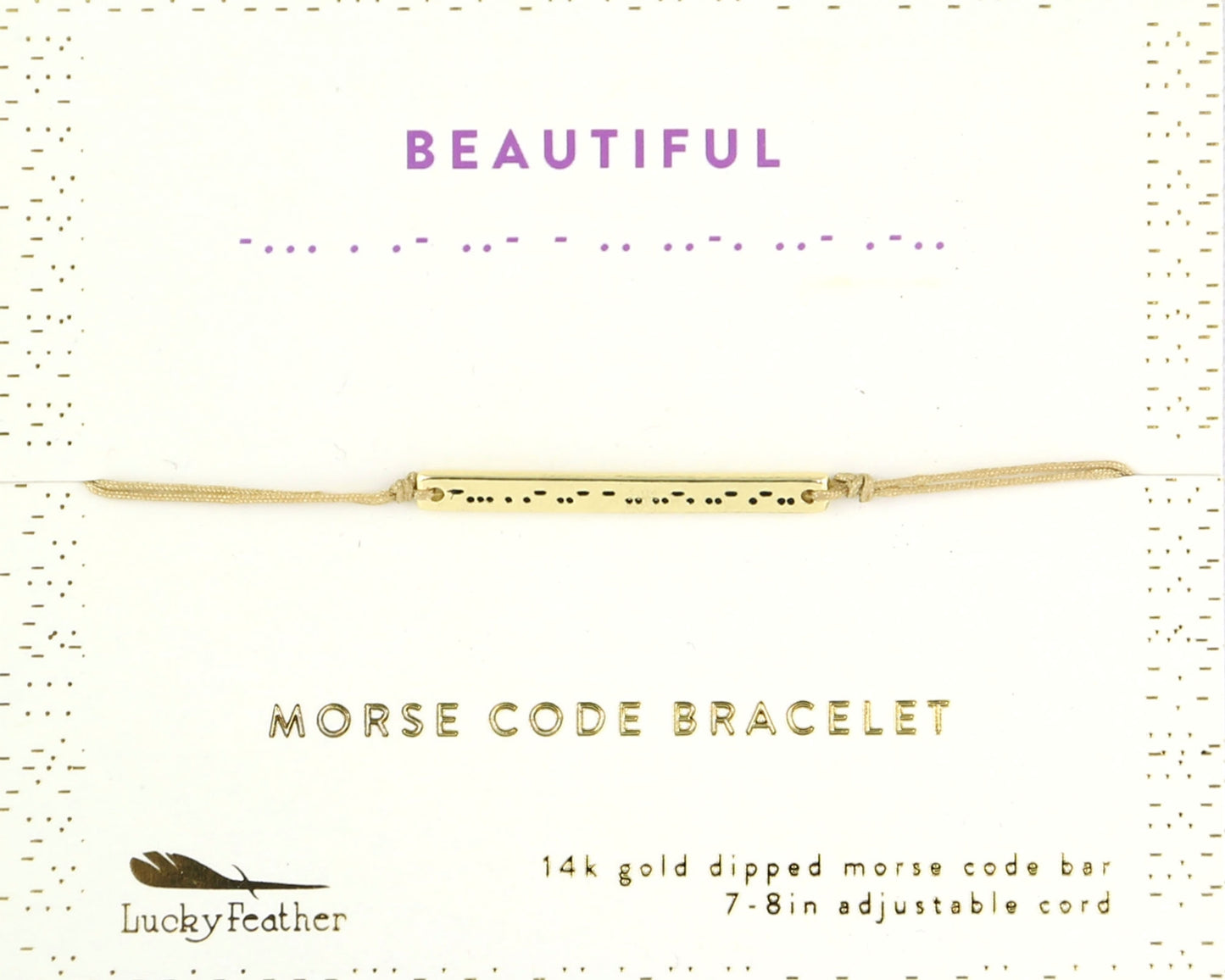 Morse Code Bar- Bracelets