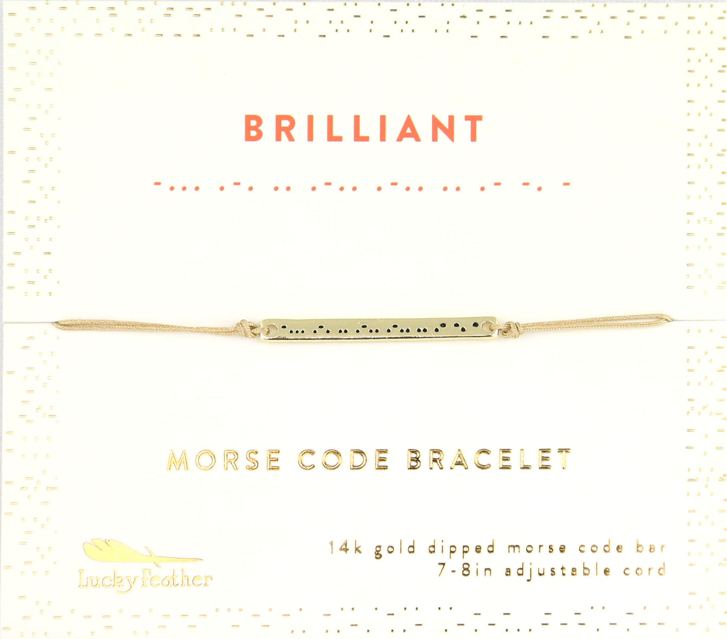 Morse Code Bar- Bracelets
