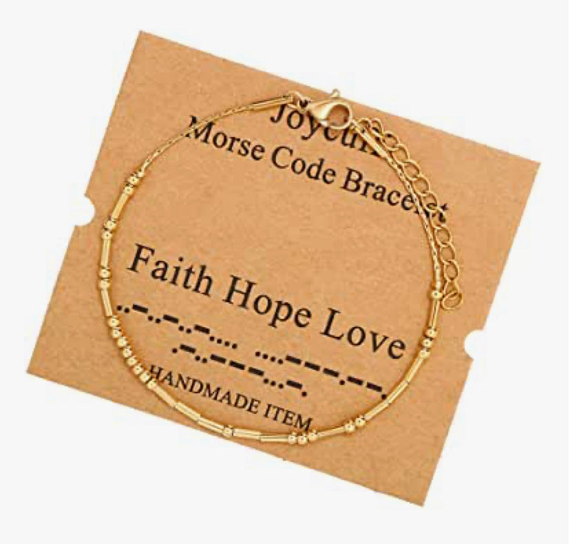 Gold- Morse Code Bracelets