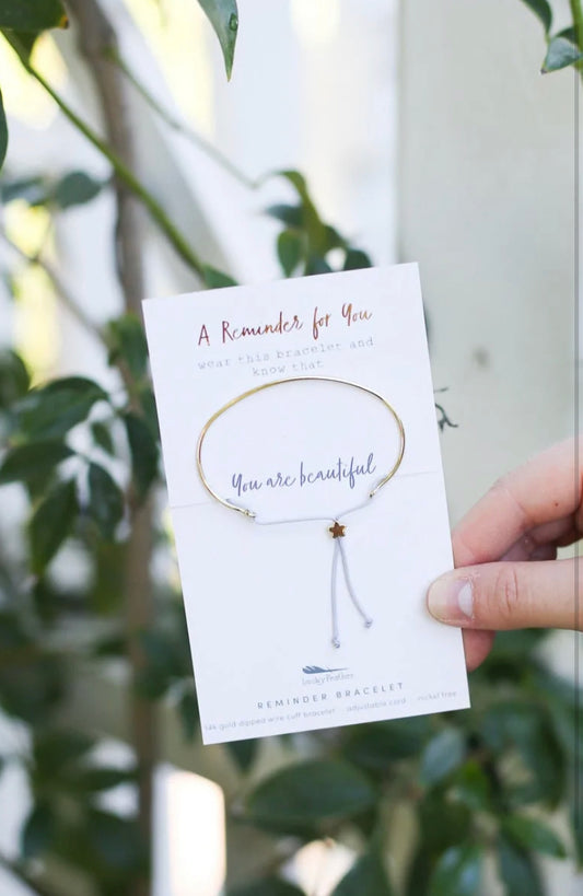 You are Beautiful-Reminder Bracelet