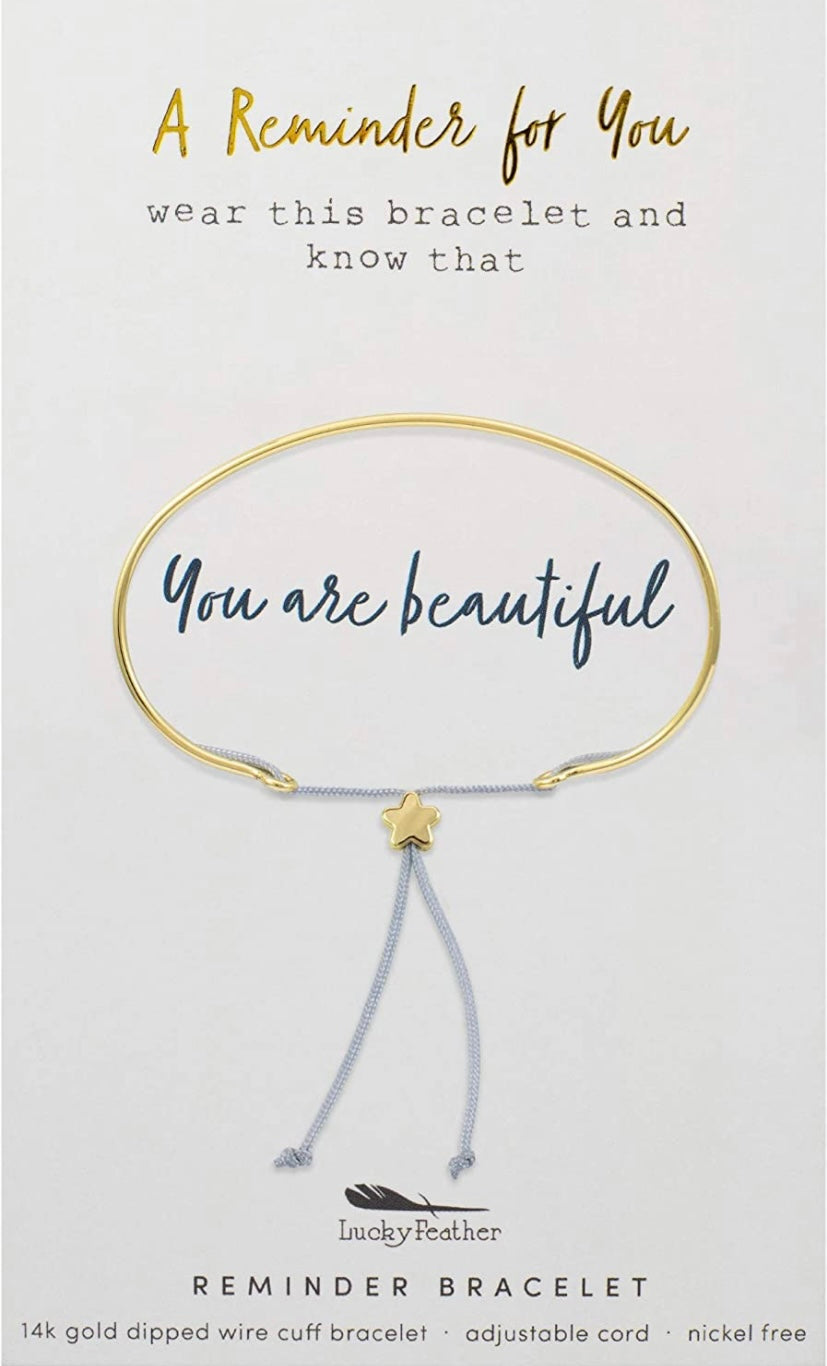 You are Beautiful-Reminder Bracelet